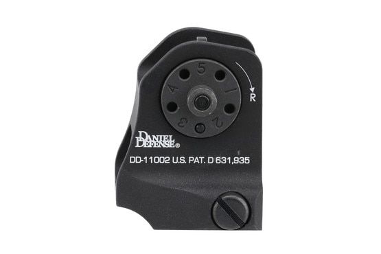 Daniel Defense A1.5 Fixed Rear Sight has a hard coat anodized finish